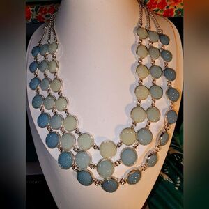 CHARMING CHARLIE DIZZY DRUZYS BIB NECKLACR 19"+3 NWOT